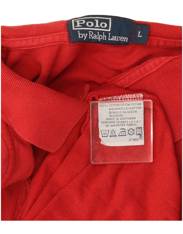 Polo Ralph Lauren para hombre de algodón rojo grande