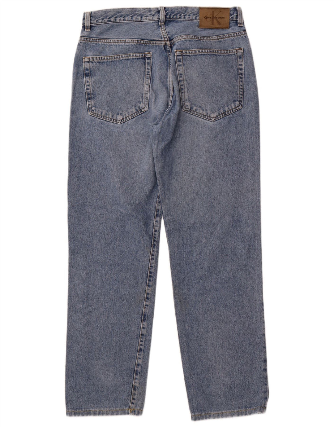 Vaqueros Calvin Klein De Cintura Alta Para Mujer W33 L29 Algodón Azul