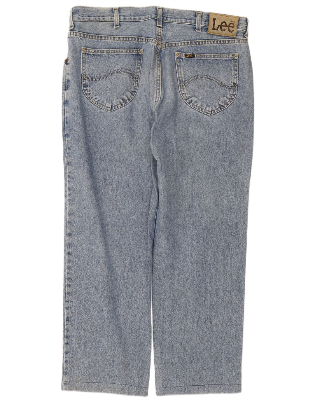 Lee Vaqueros Rectos Chicago Para Hombre W38 L27 Algodón Azul