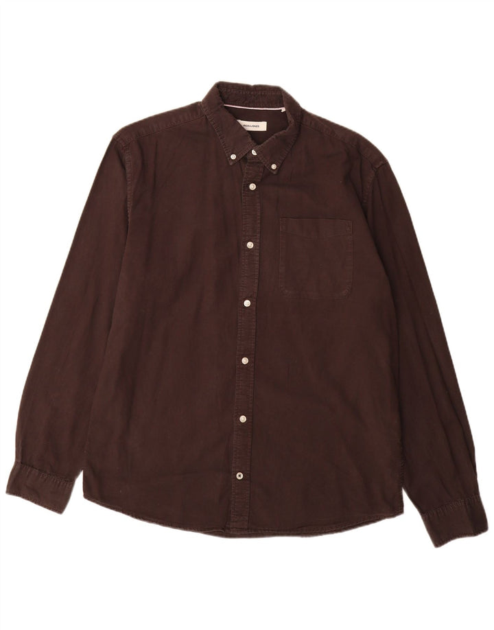 Camisa Jack & Jones Hombre XL Algodón Marrón