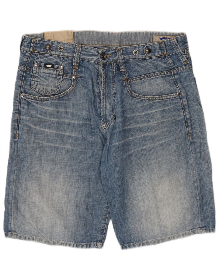 Pantalones cortos de mezclilla para hombre Gas W34 Algodón azul grande