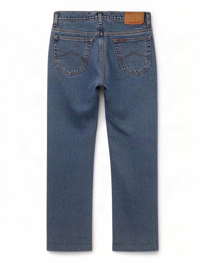 Vaqueros Rectos Carrera Para Hombre W34 L30 Azul