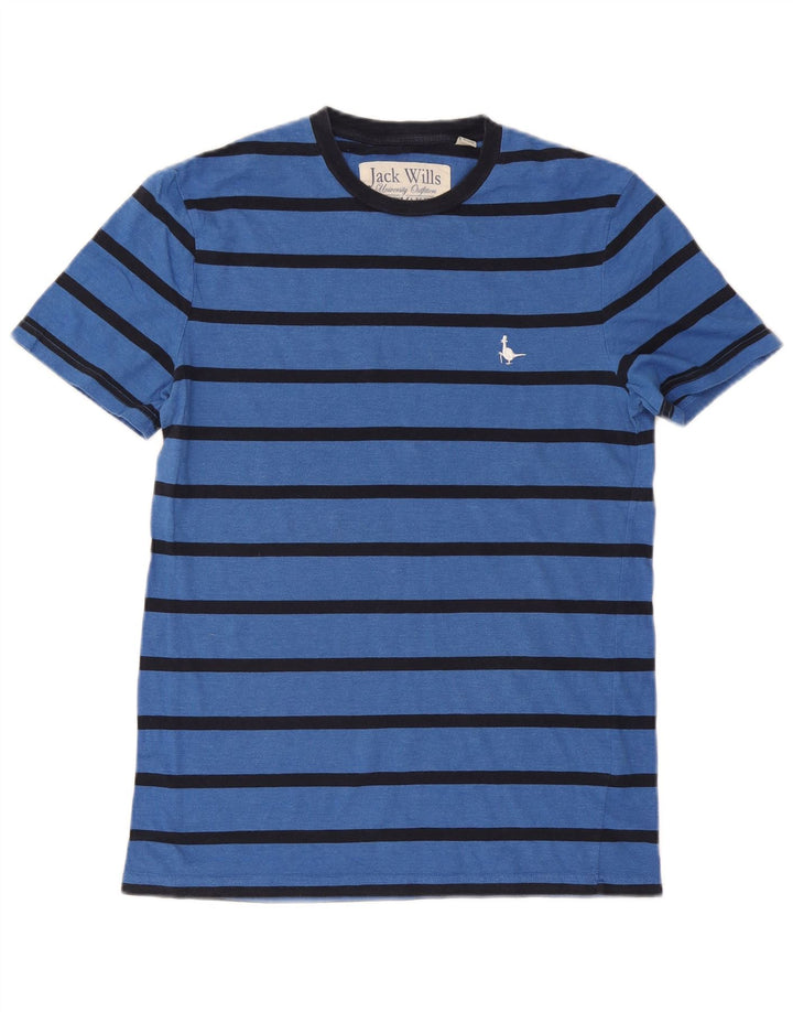 JACK WILLS Camiseta Hombre Top Small Azul Rayas Algodón