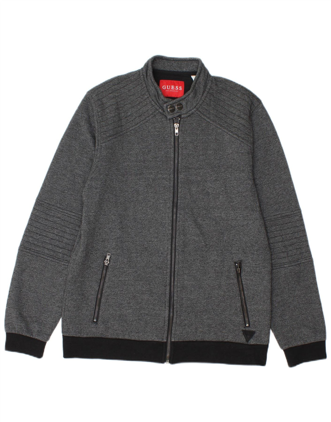 Guess Chaqueta Bomber para Hombre UK 34 XS Algodón Color Block Gris