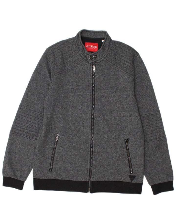 Guess Chaqueta Bomber para Hombre UK 34 XS Algodón Color Block Gris