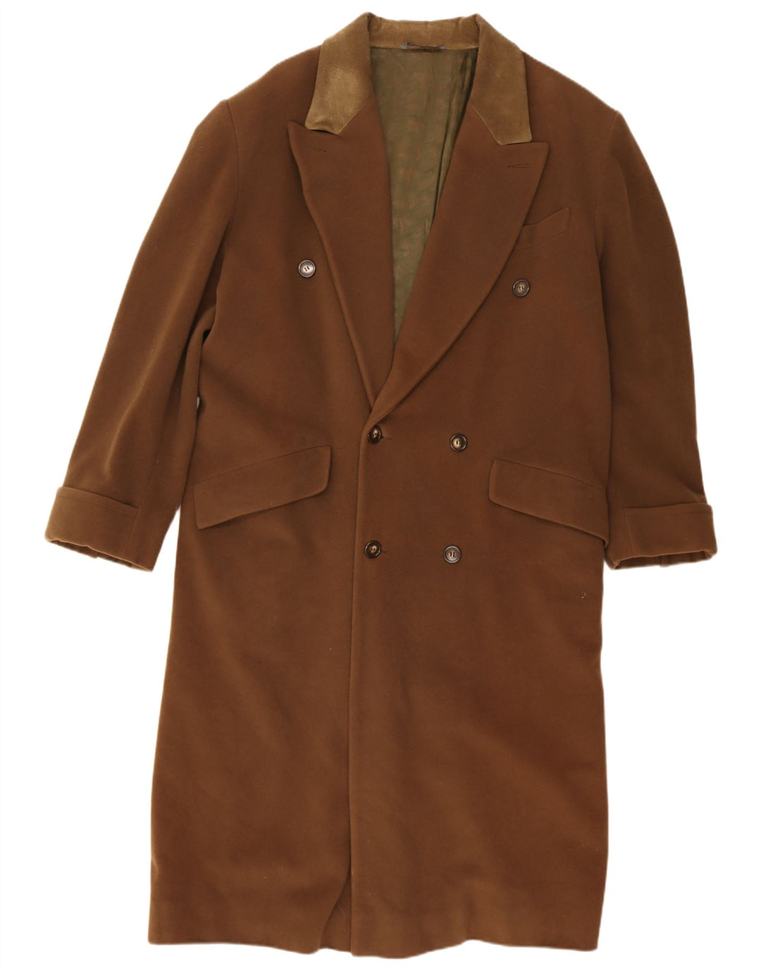 Byblos Abrigo cruzado para hombre IT 52 XL Lana marrón