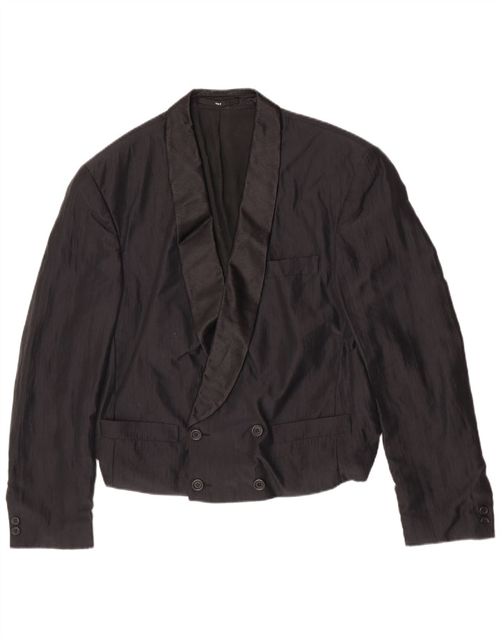 Studio Coletti Chaqueta tipo blazer con doble botonadura para hombre UK 38 Medium Black