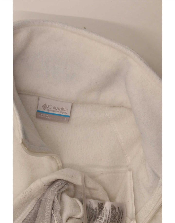 Columbia Chaqueta polar para mujer UK 10 Small Poliéster blanco