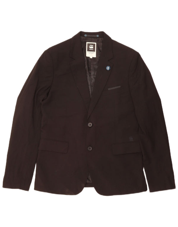 G-Star Chaqueta tipo blazer de 2 botones para hombre IT 52 XL Poliéster negro
