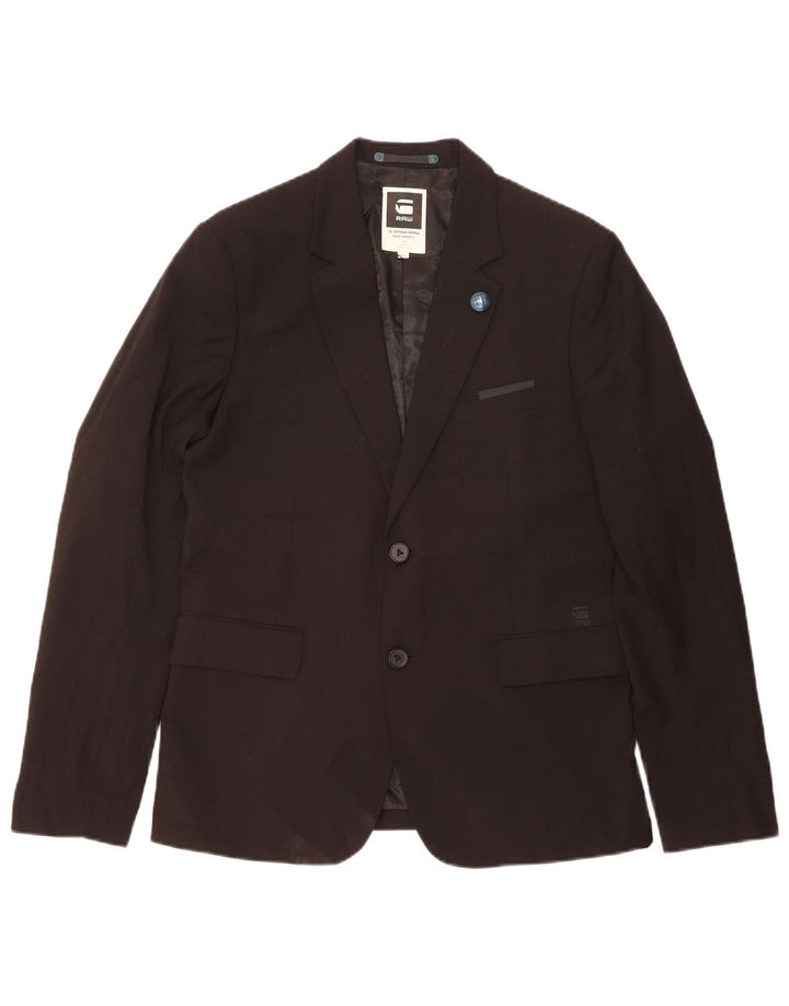 G-Star Chaqueta tipo blazer de 2 botones para hombre IT 52 XL Poliéster negro