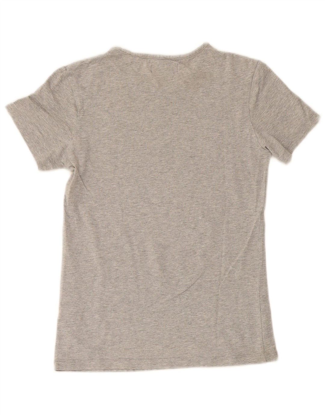 ADIDAS Camiseta gráfica para mujer Top UK 8 Pequeño algodón moteado gris