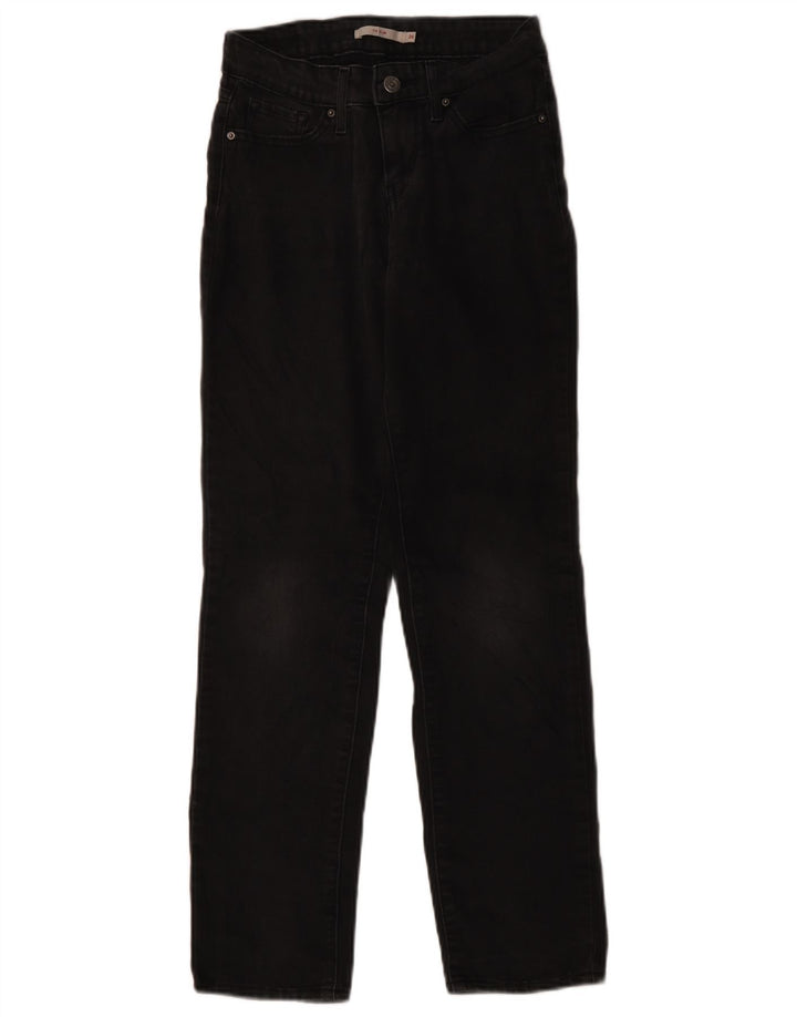 Levi's Mujer 712 Slim Jeans W26 L29 Algodón Negro