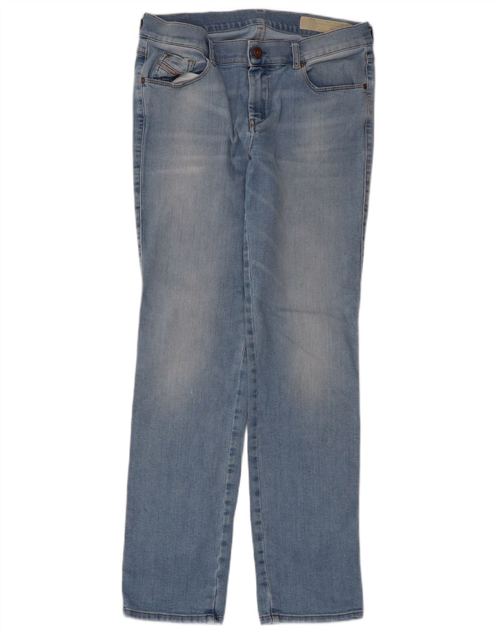 Diesel Hombre Sandy Regular Slim Vaqueros Rectos W30 L32 Algodón Azul