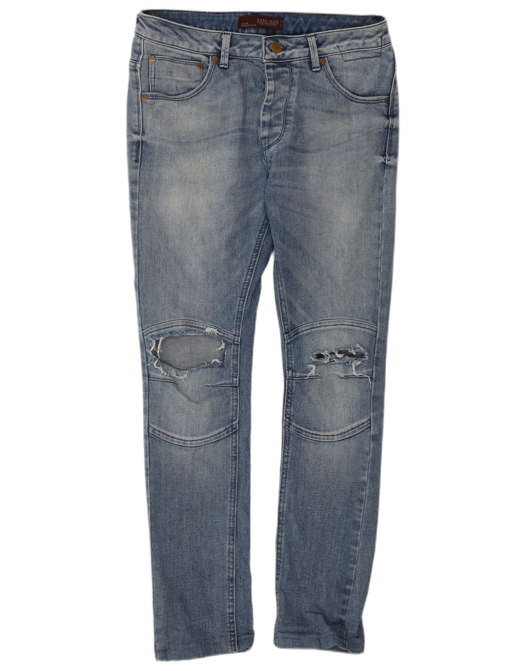 Zara Vaqueros pitillo para hombre EU 40 Medium W31 L28 Azul