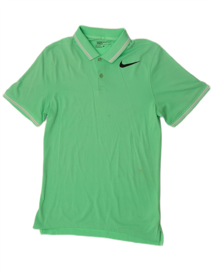 Polo Nike Hombre Pequeño Verde Poliéster Deportes