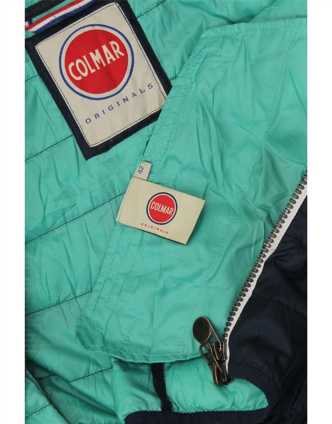 COLMAR Chaqueta acolchada con capucha para mujer IT 42 Medium Azul marino