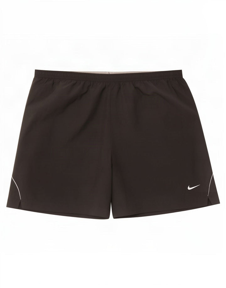 Pantalones cortos deportivos Nike Dri Fit para hombre gris medio