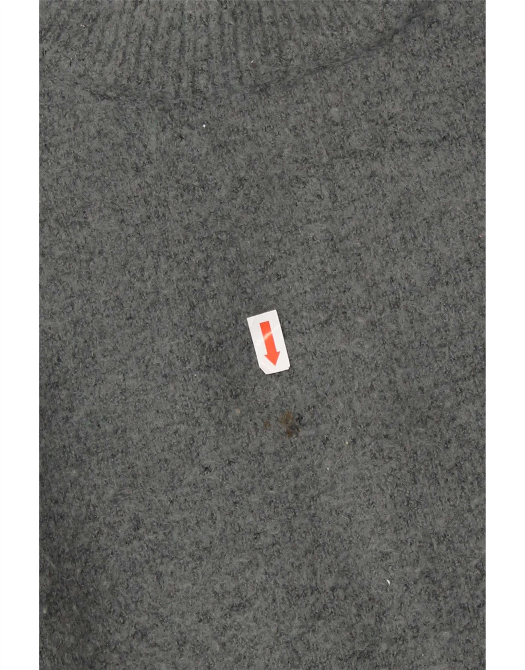 Zara Suéter De Cuello Redondo De Gran Tamaño para Mujer UK 44 Acrílico Gris Medio
