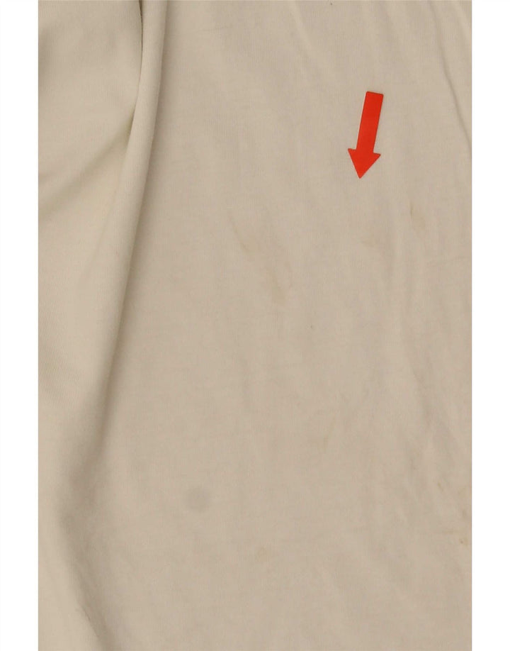 Puma Camiseta gráfica para hombre Top Small White Cotton