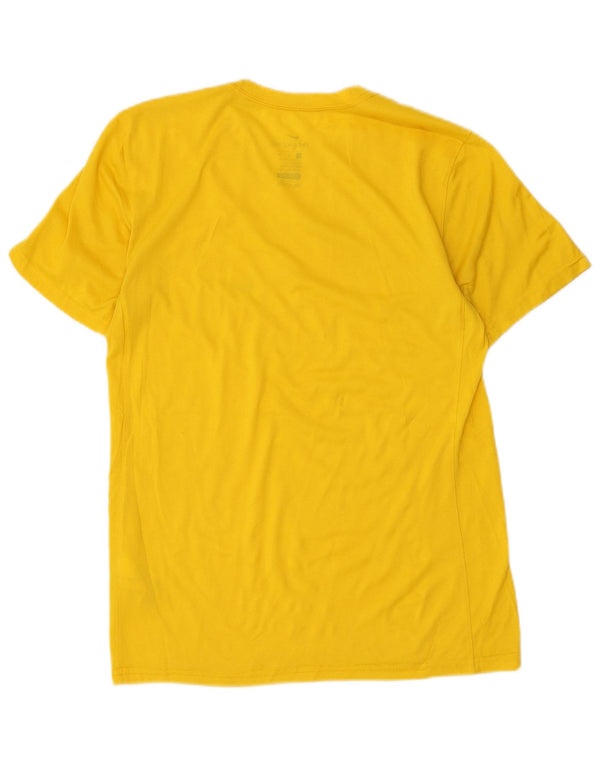 Camiseta Nike Dri Fit para hombre Top Small Amarillo Poliéster