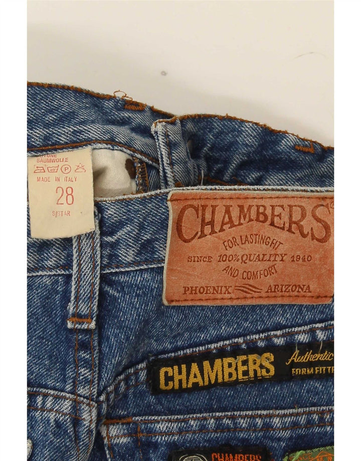 Vaqueros rectos para hombre Chambers W28 L30 Algodón azul