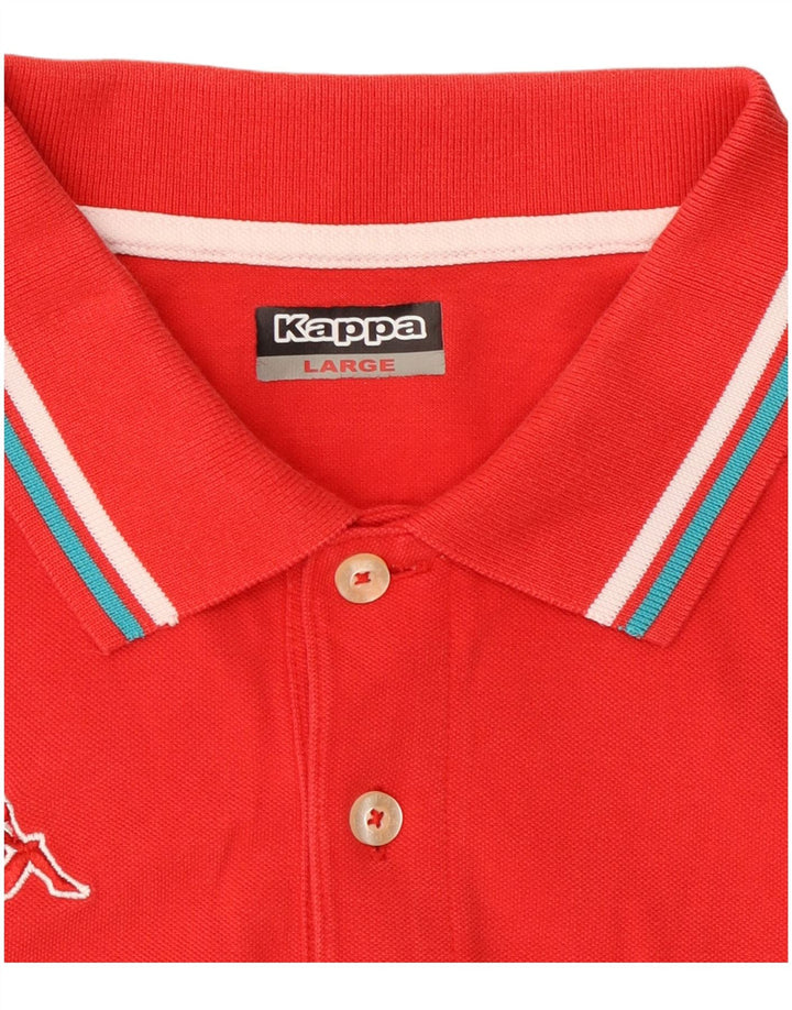 Kappa Polo Hombre Grande Rojo