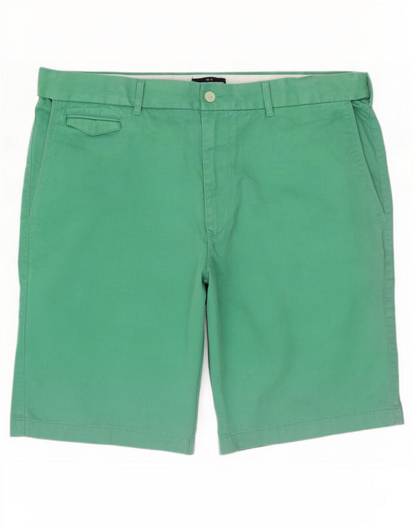 Marks & Spencer Pantalones cortos chinos para hombre W40 XL Algodón verde