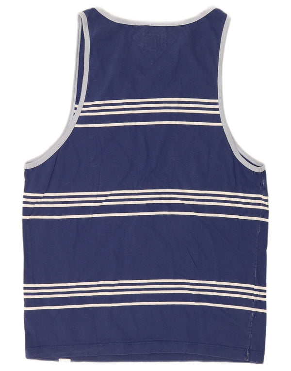 Tommy Hilfiger Hombre Chaleco Top Medio Azul Marino Rayas Algodón