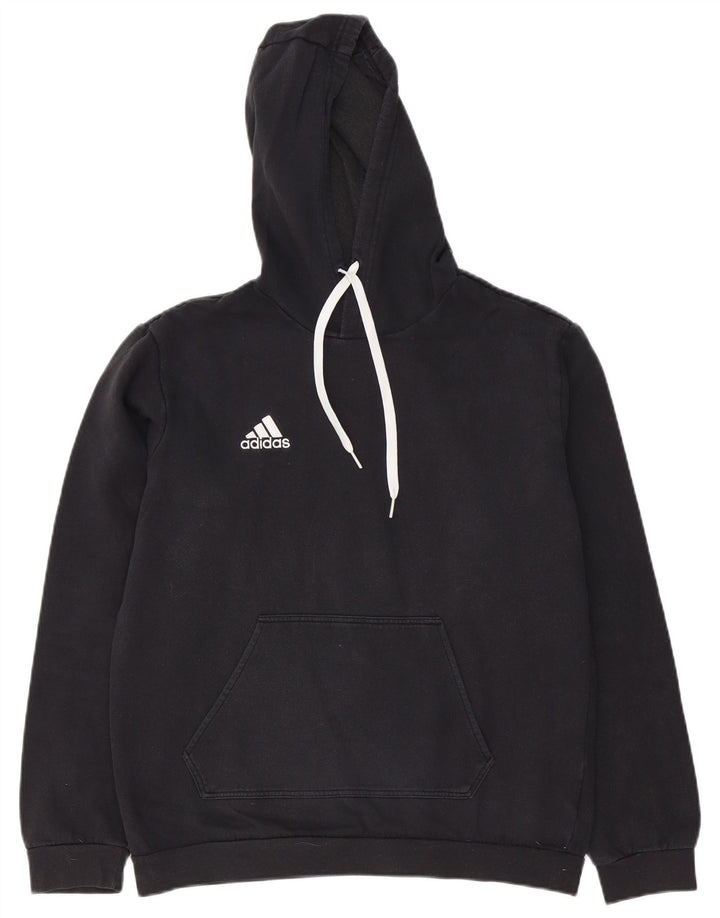 Adidas Hombre Sudadera Con Capucha Jumper Medium Negro Algodón