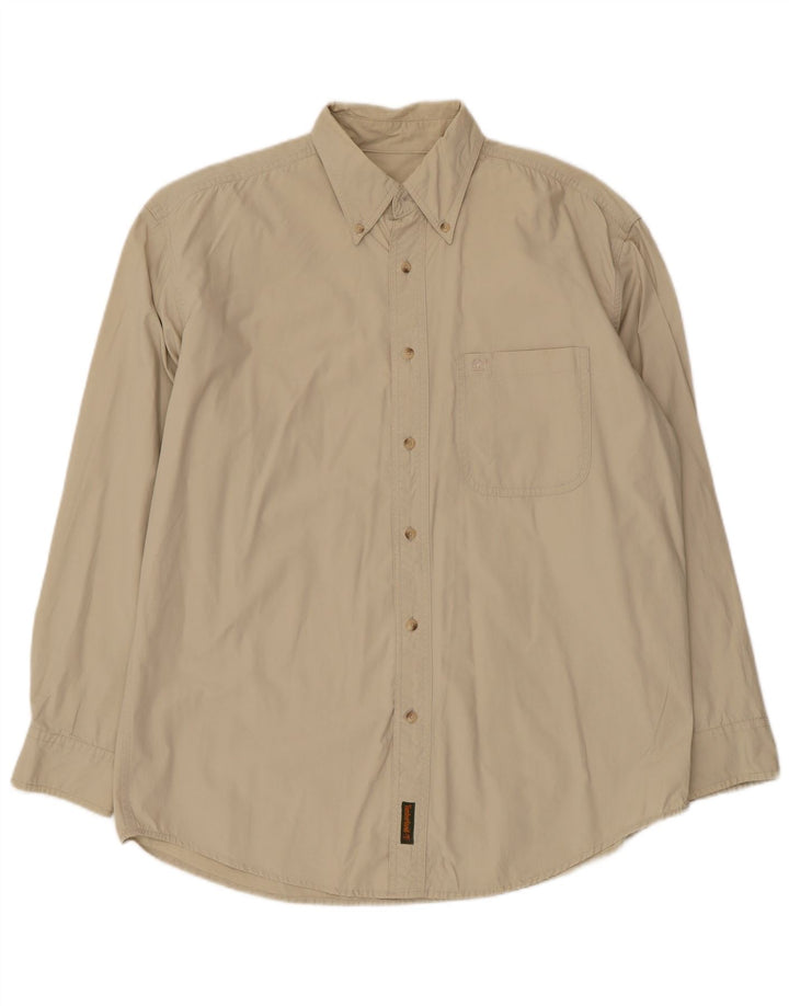 Camisa Timberland Hombre Algodón Beige Medio