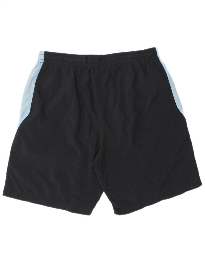 Fila - Pantalones cortos deportivos para hombre, talla grande, color negro, poliamida
