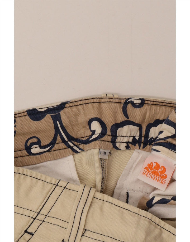 Pantalones cortos cargo Sundek para hombre W31 Algodón beige medio