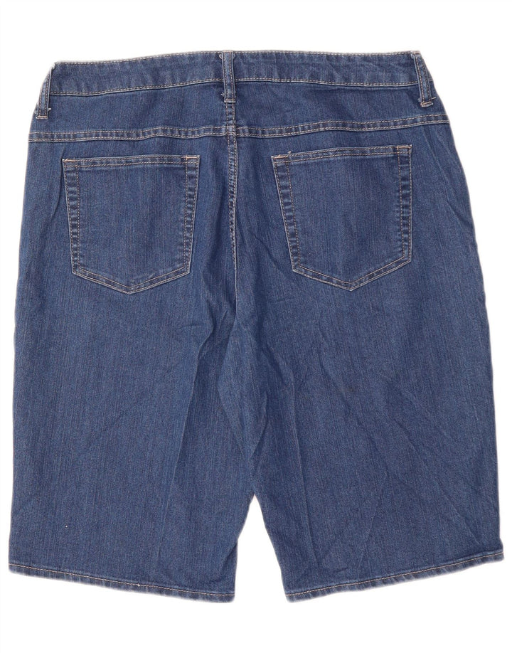 LEE Pantalones cortos vaqueros para mujer Riders US 14 XL W34 Algodón azul