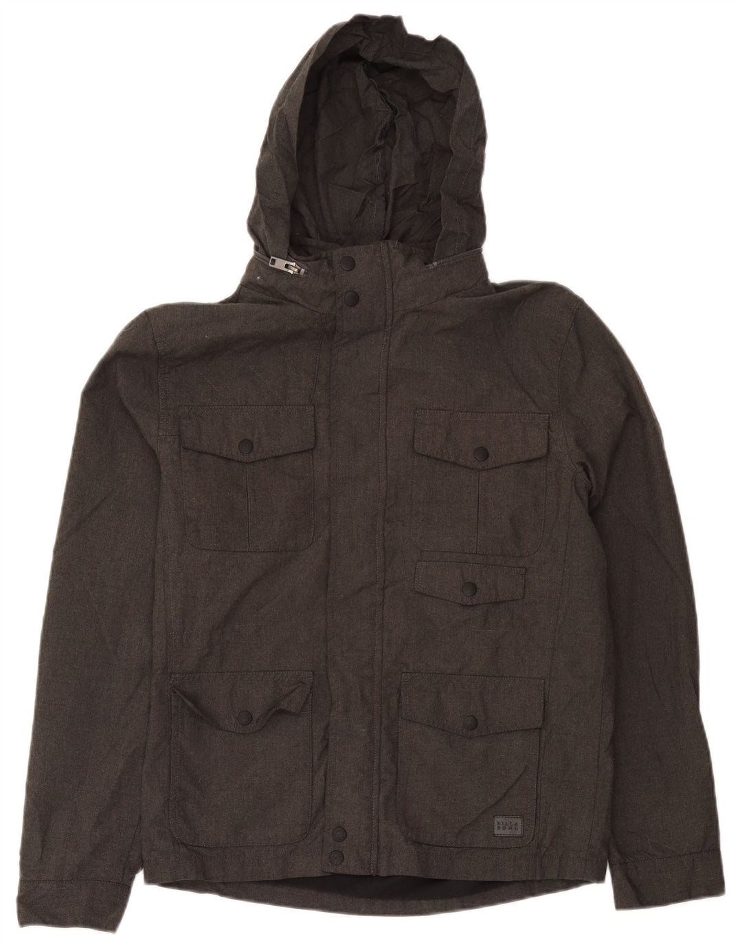 Billabong Chaqueta utilitaria con capucha para hombre UK 36 Small Gris Poliéster