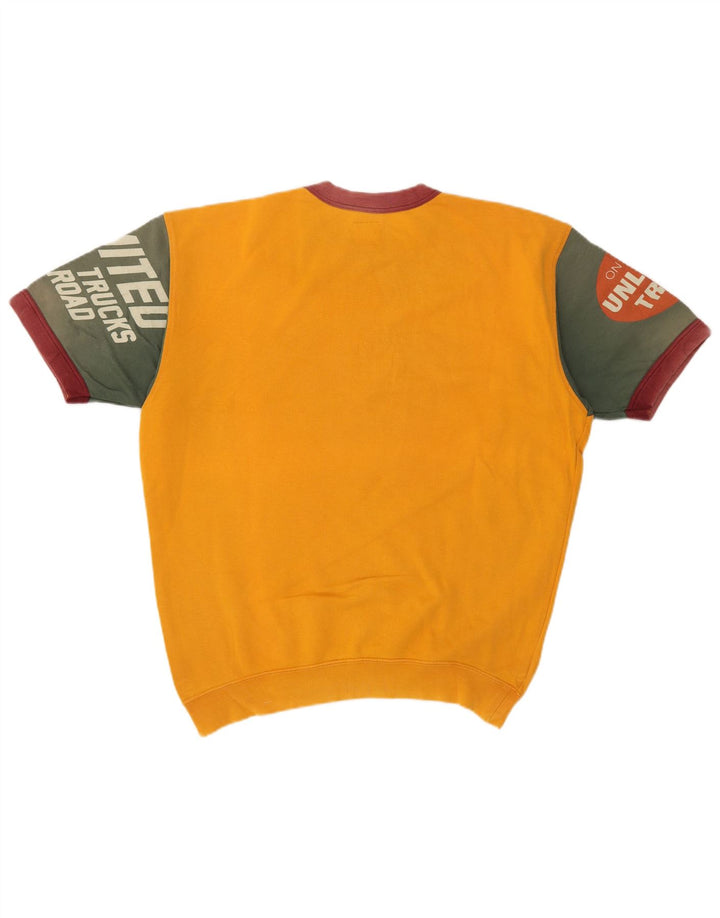 Unlimited Sudadera De Manga Corta Jumper Medium Yellow Colorblock