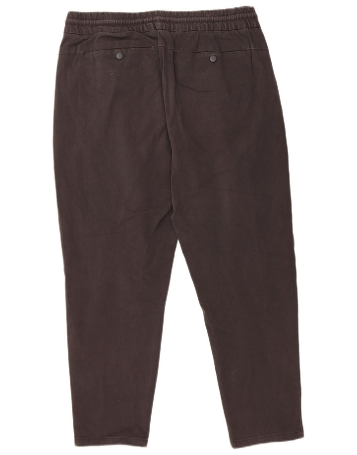Zara Hombre Pantalones Cortos Pegged W32 L25 Algodón Gris