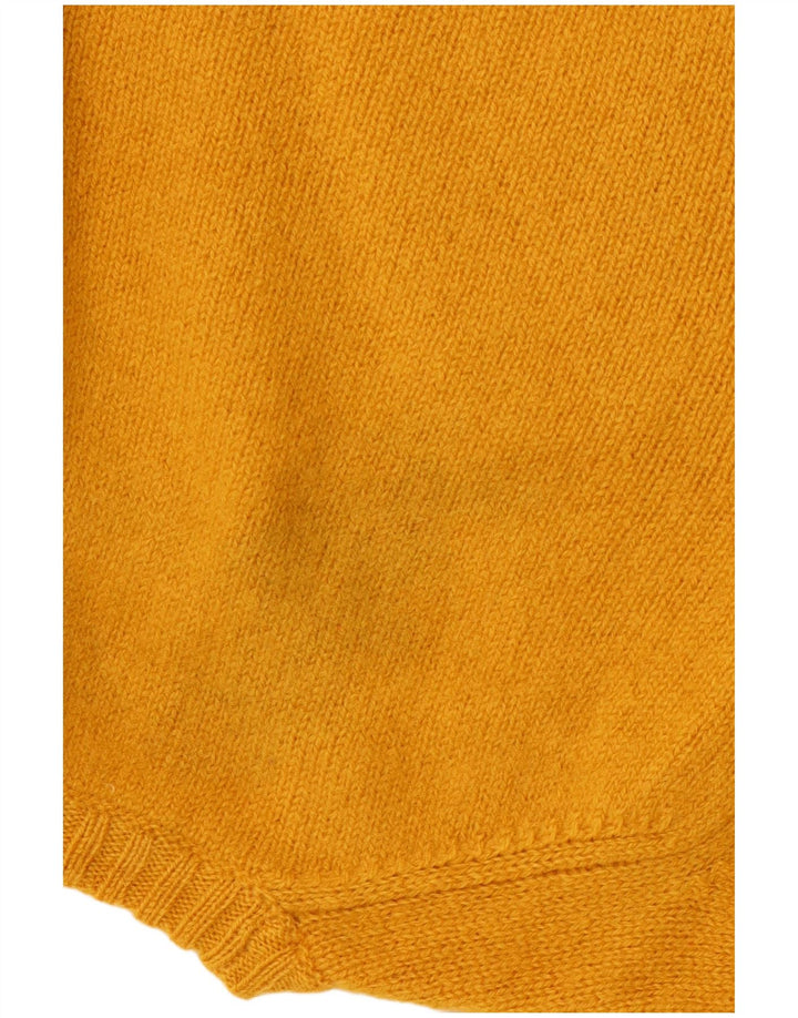 SERGIO TACCHINI Jersey de cuello redondo para mujer UK 40 Grande Amarillo