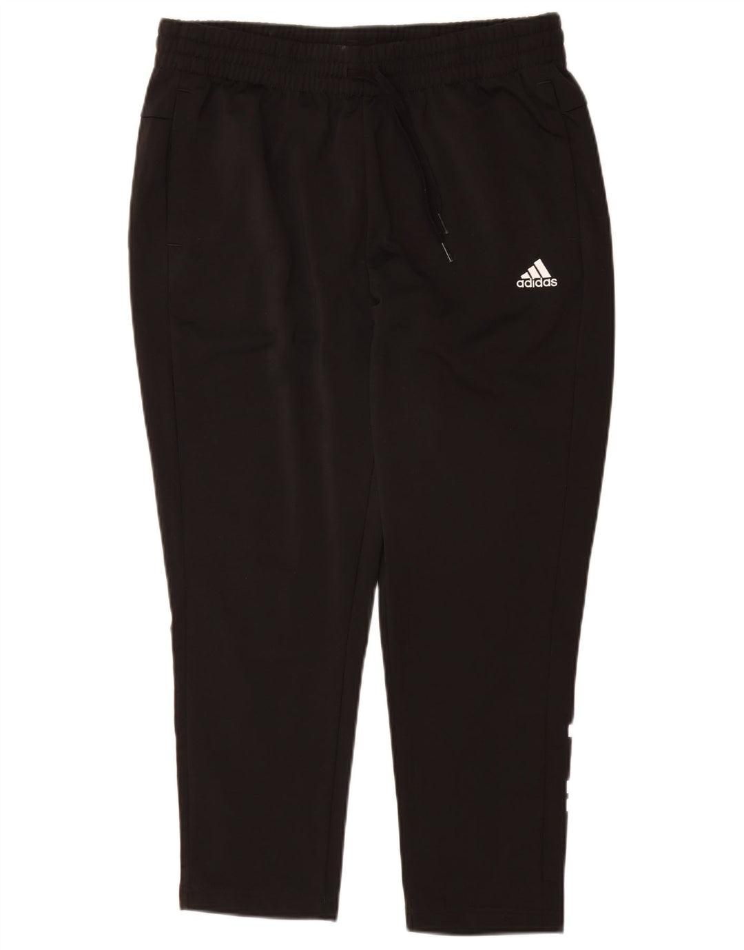 ADIDAS Mujer Graphic Chándal Pantalones UK 16/18 Grande Negro Poliéster