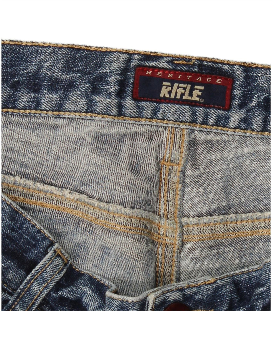 Rifle Mens Straight Jeans W34 L31 Blue