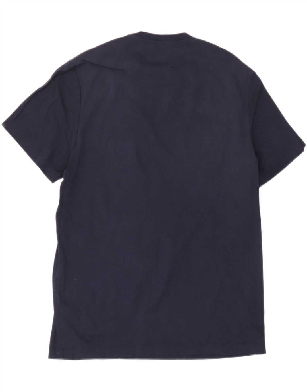 Camiseta Massimo Dutti Hombre Top Medium Azul Marino Algodón