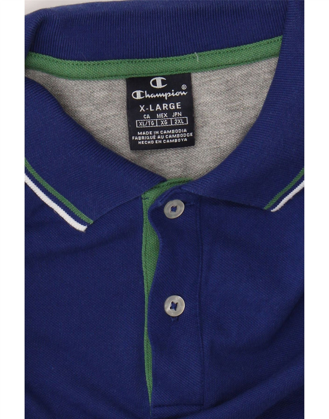 CHAMPION Polo Hombre XL Azul