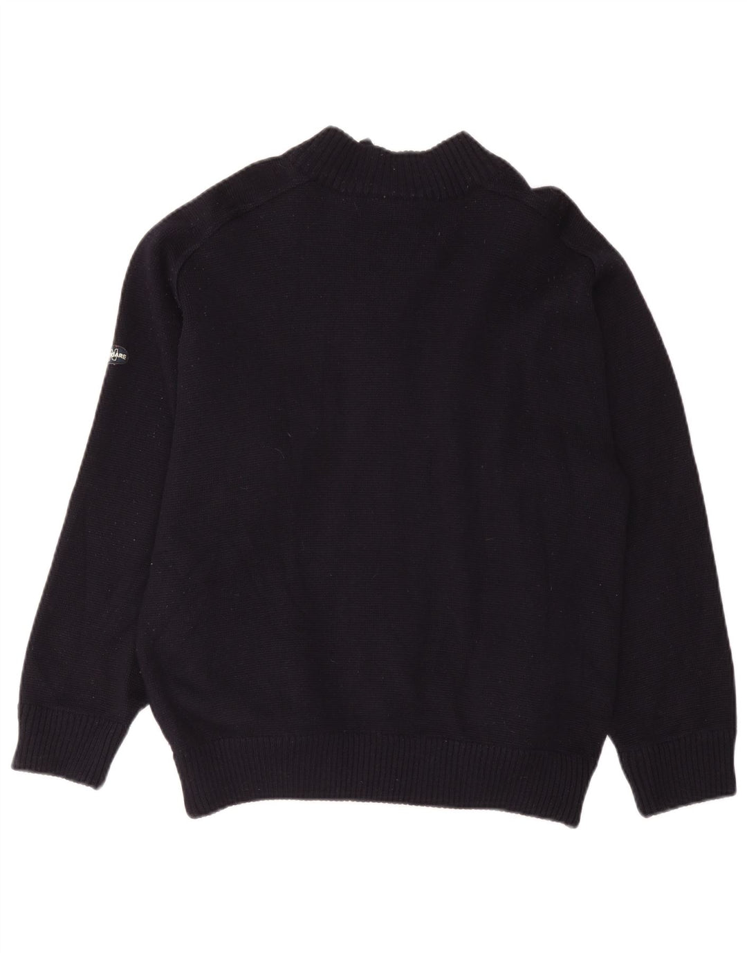 NAVIGARE Suéter tipo cárdigan para hombre Azul marino mediano