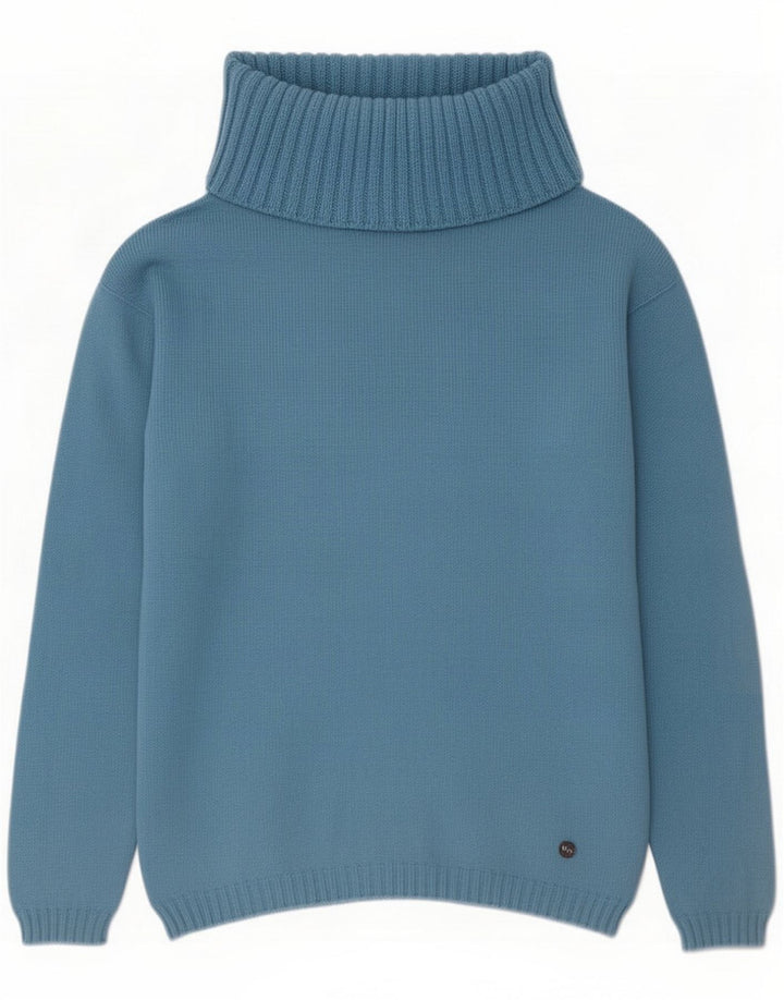 Guess Jersey con cuello vuelto para mujer Talla 3 Small Blue Wool
