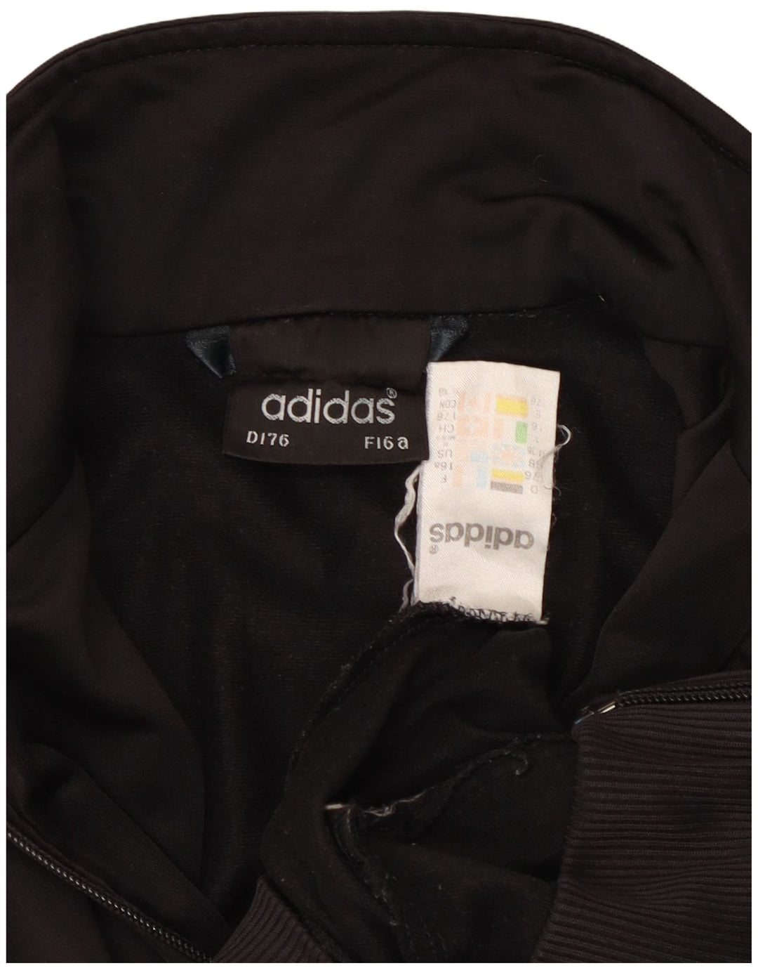 ADIDAS Chaqueta de chándal para hombre UK 34/36 Small Negro Poliéster