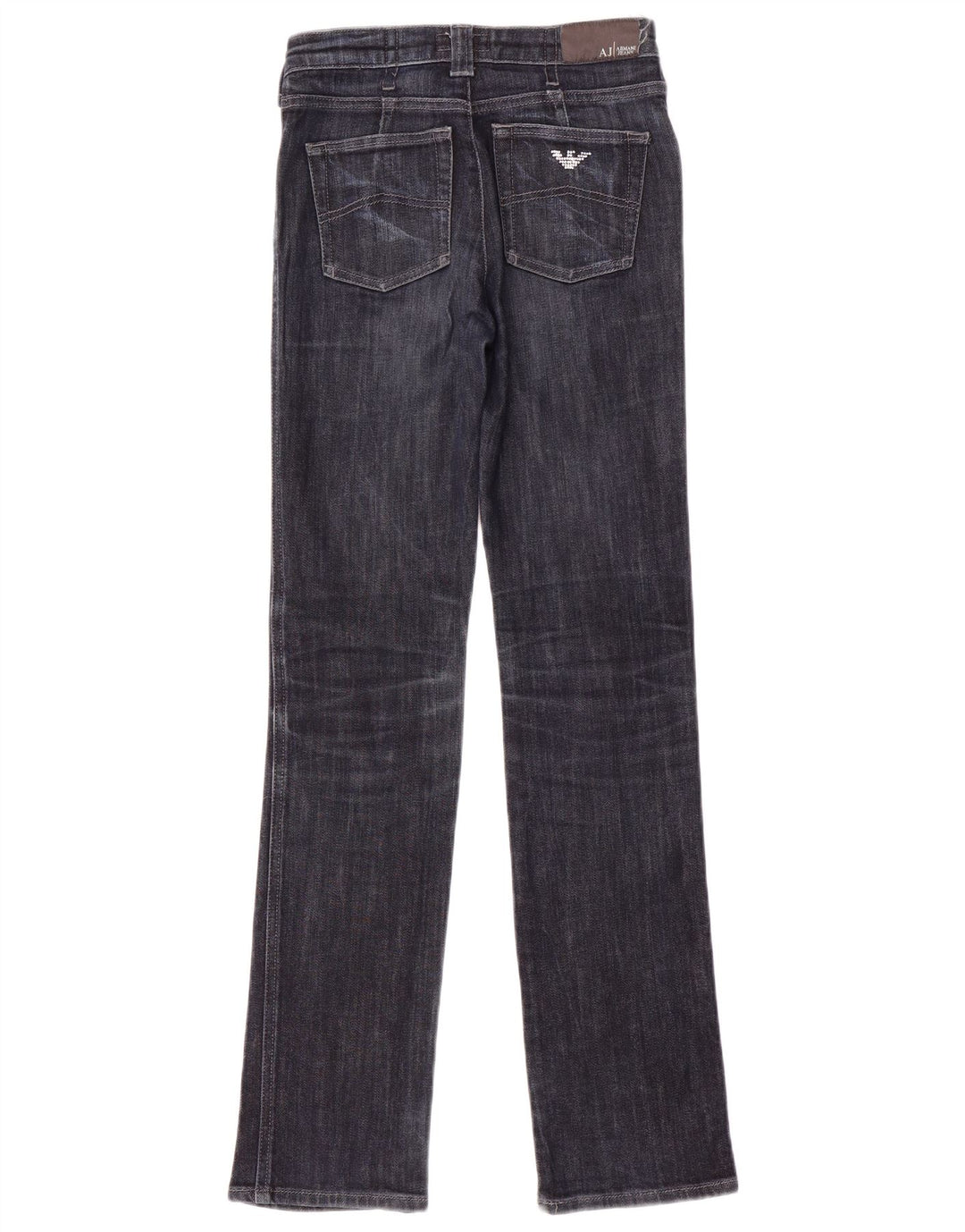 Jeans Armani Mujer Rectos W26 L32 Azul Marino Algodón