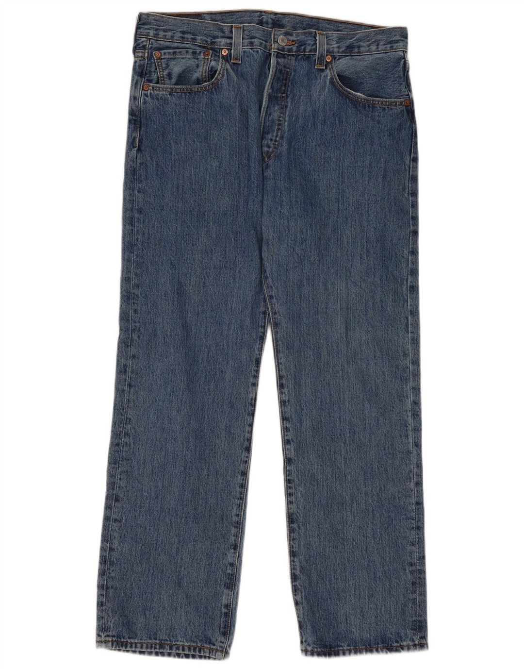 Levi's Hombre 501 Vaqueros Rectos W35 L30 Algodón Azul