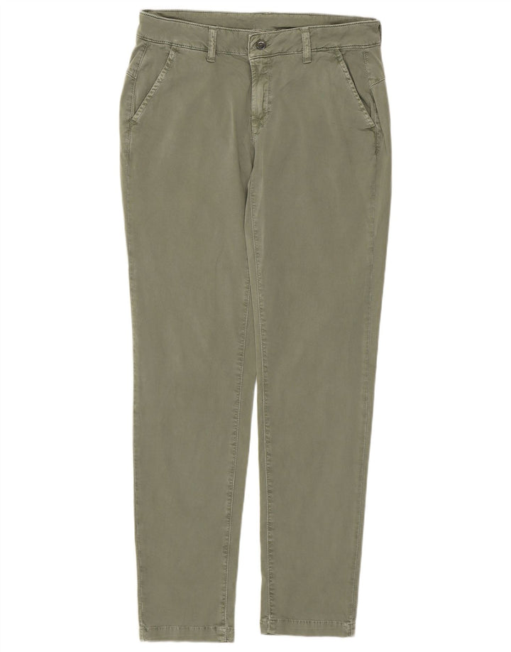 Kappa Pantalones chinos ajustados para mujer IT 44 Medium W30 L29 Verde