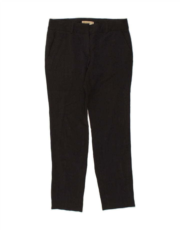 MICHAEL KORS Womens Slim Chino Trousers US 4 Small W29 L30 Black Polyester Vintage Michael Kors and Second-Hand Michael Kors from Messina Hembry 