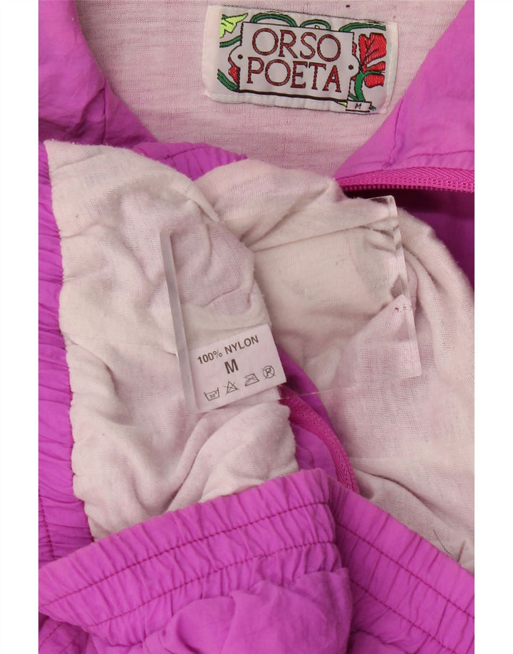 Orso Poeta Chaqueta De Chándal Para Hombre Nylon Geométrico Rosa Medio