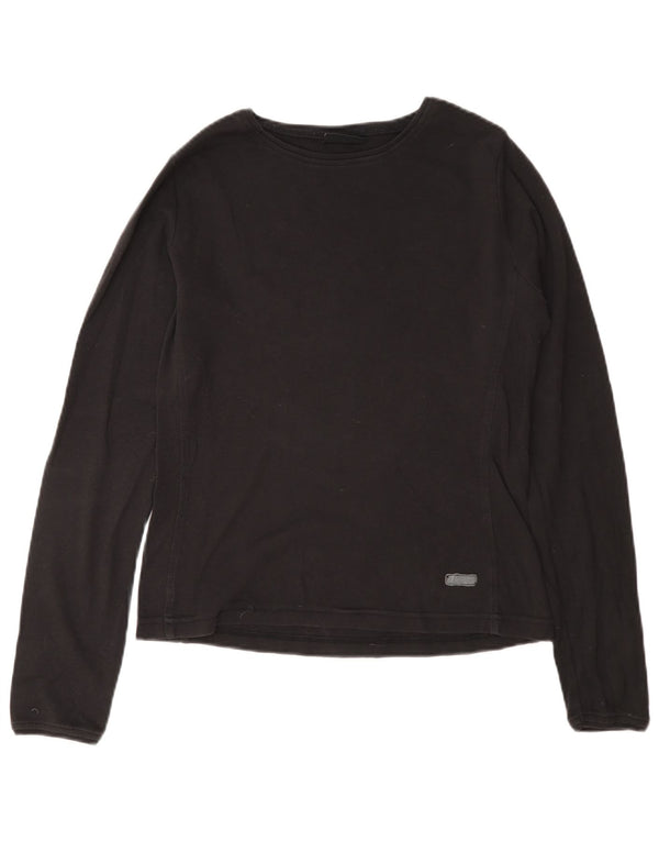 Champion Mujer Top Manga Larga UK 46 Grande Gris Algodón